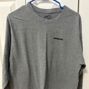 Patagonia Gray Long Sleeve T Shirt - Large